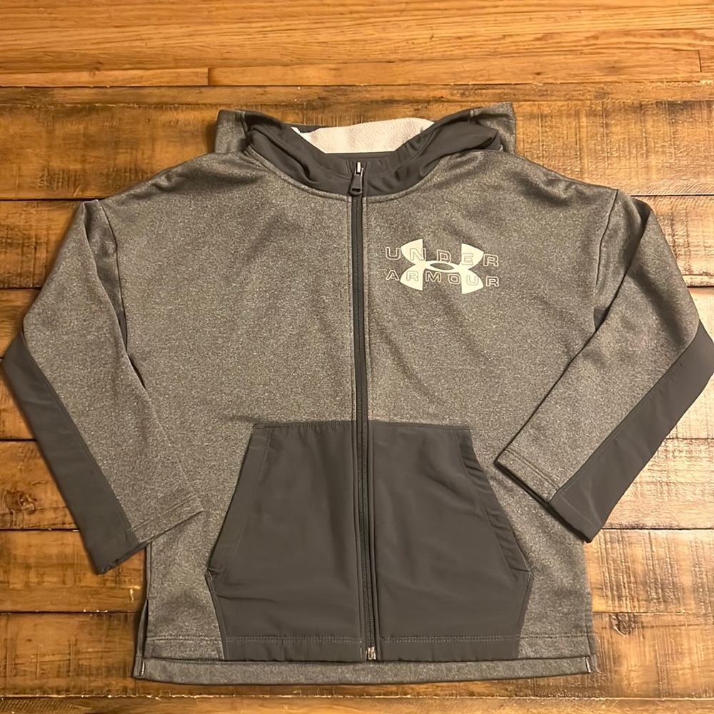 Boys Grey Under Armour Jacket SZ YSM